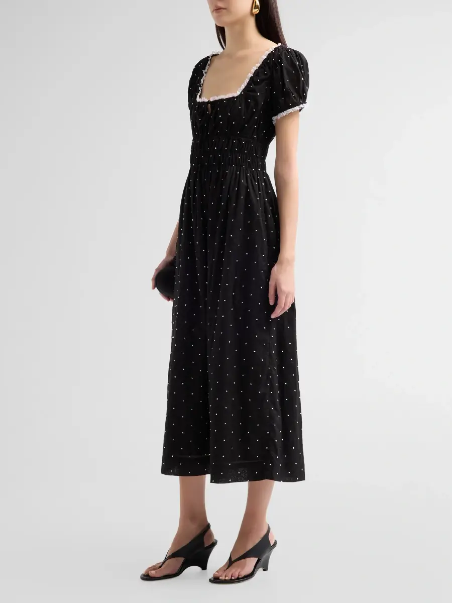 Ciao Lucia Women's Aladine Polka Dot Midi Dress | Thumbnail 4