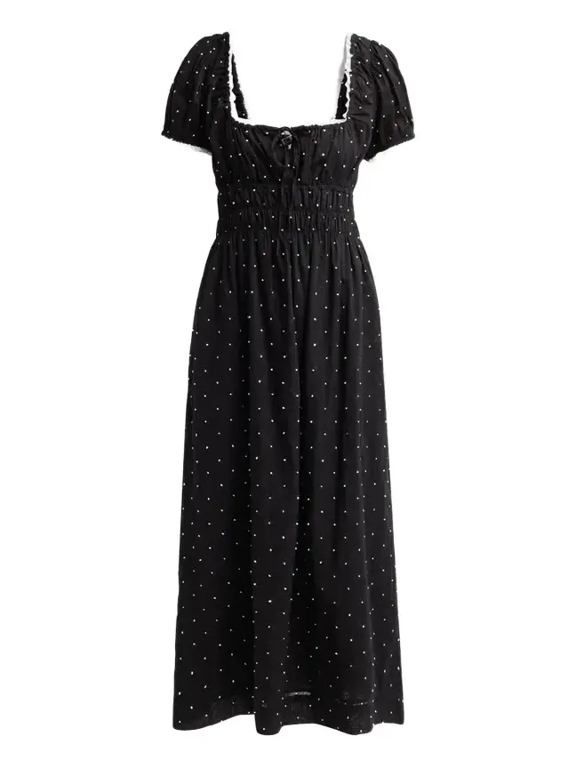 Women's Aladine Polka Dot Midi Dress