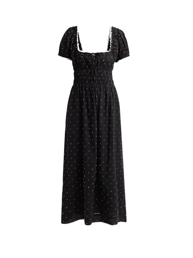 Women's Aladine Polka Dot Midi Dress