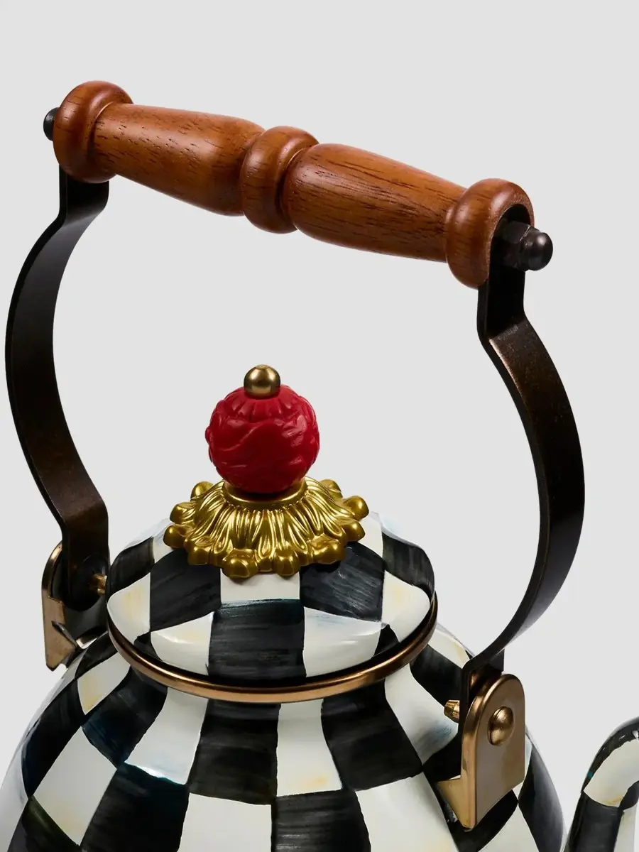 MacKenzie-Childs Courtly Check 1-Quart Tea Kettle | Thumbnail 3 MacKenzie-Childs Courtly Check 1-Quart Tea Kettle | Thumbnail 3