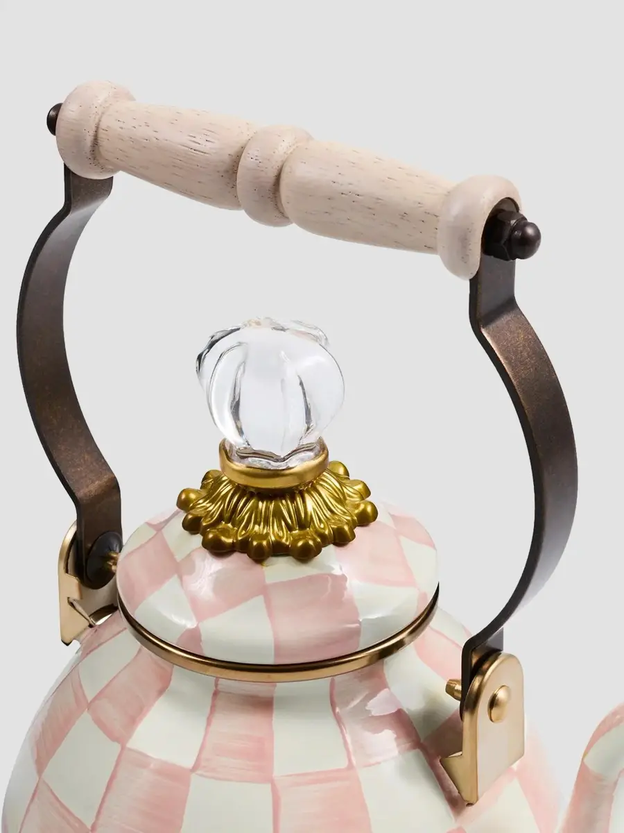 MacKenzie-Childs Rosy Check Tea Kettle | Thumbnail 3 MacKenzie-Childs Rosy Check Tea Kettle | Thumbnail 3