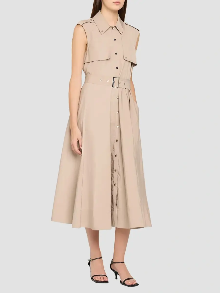 Toccin Women's Gail Button-Front Midi Dress | Thumbnail 4 Toccin Women's Gail Button-Front Midi Dress | Thumbnail 4