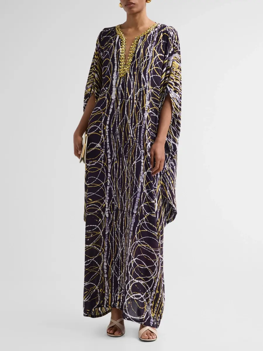 Busayo Women's Ase Embellished Caftan Dress | Thumbnail 4 Busayo Women's Ase Embellished Caftan Dress | Thumbnail 4