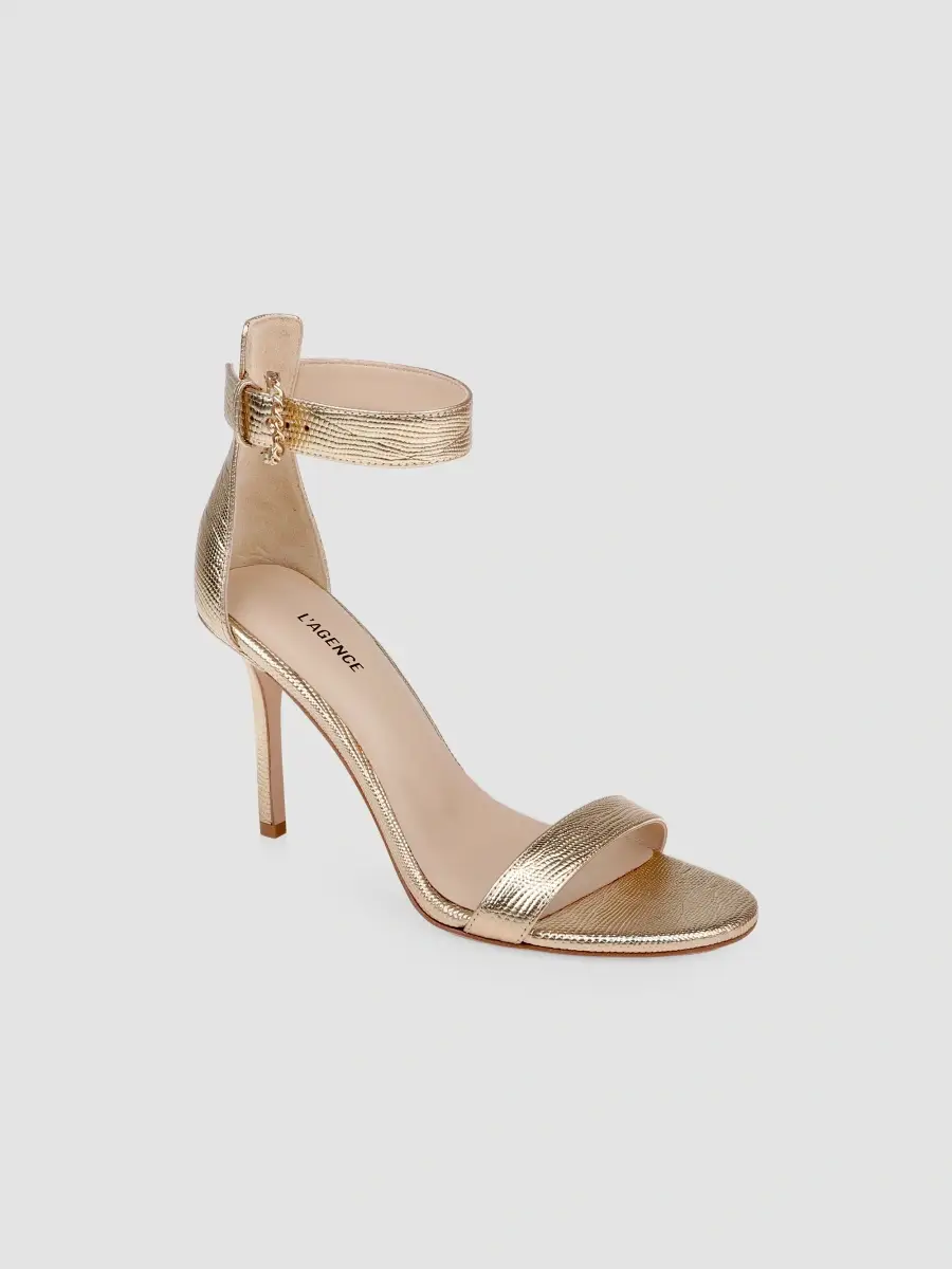 L'Agence Women's Gisele 90MM Lizard-Embossed Leather Sandals | Thumbnail 2 L'Agence Women's Gisele 90MM Lizard-Embossed Leather Sandals | Thumbnail 2