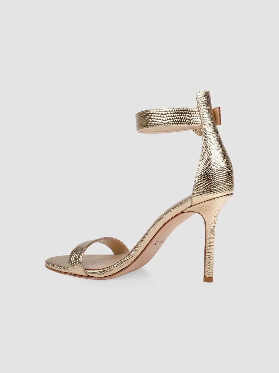 L'Agence Women's Gisele 90MM Lizard-Embossed Leather Sandals | Thumbnail 3 L'Agence Women's Gisele 90MM Lizard-Embossed Leather Sandals | Thumbnail 3