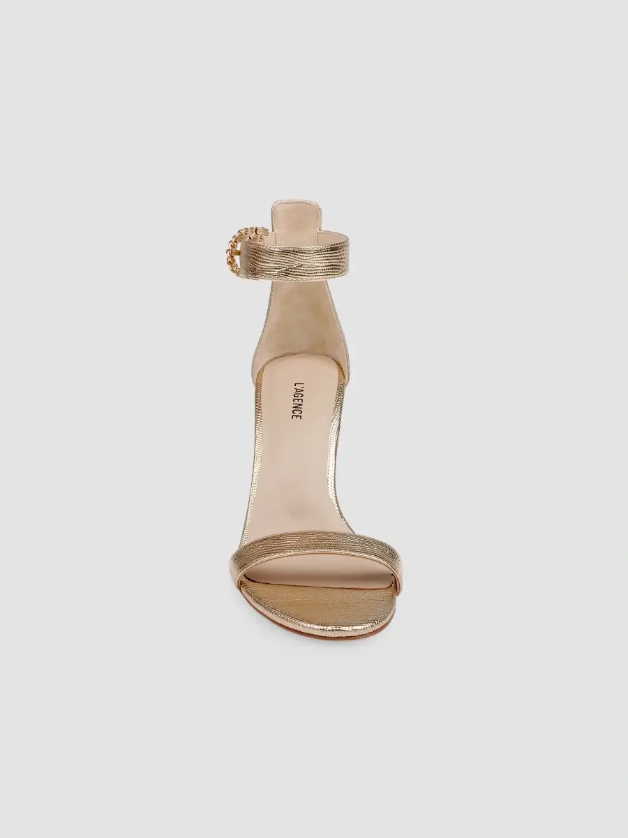 L'Agence Women's Gisele 90MM Lizard-Embossed Leather Sandals | Thumbnail 5 L'Agence Women's Gisele 90MM Lizard-Embossed Leather Sandals | Thumbnail 5