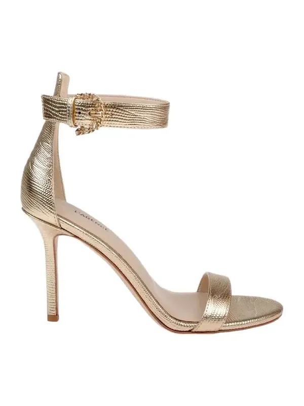 Women's Gisele 90MM Lizard-Embossed Leather Sandals Women's Gisele 90MM Lizard-Embossed Leather Sandals