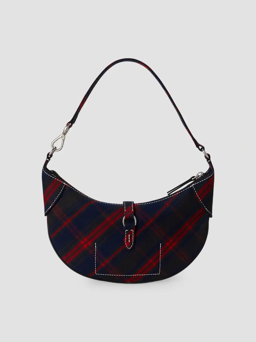 Polo Ralph Lauren Women's Polo ID Mini Plaid Twill Shoulder Bag | Thumbnail 3 Polo Ralph Lauren Women's Polo ID Mini Plaid Twill Shoulder Bag | Thumbnail 3