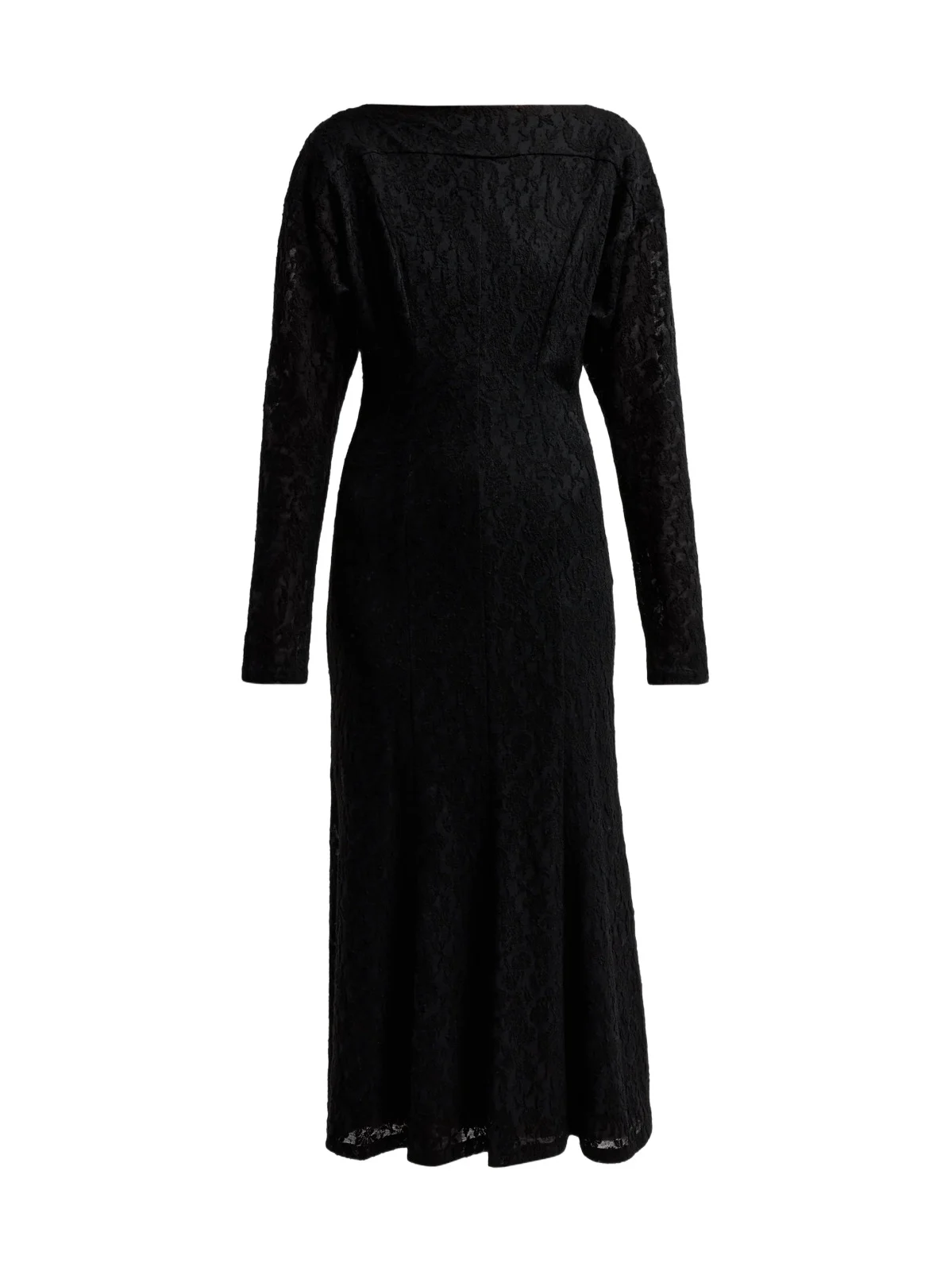 Alberta Ferretti Women's Boatneck Wool-Blend A-Line Midi Dress