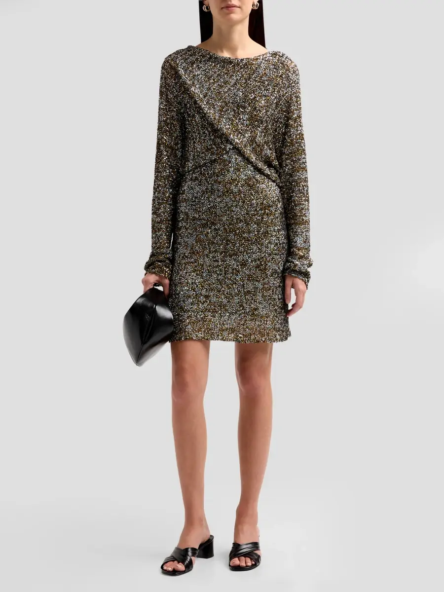 Alberta Ferretti Women's Embellished Draped Mini Dress | Thumbnail 2 Alberta Ferretti Women's Embellished Draped Mini Dress | Thumbnail 2