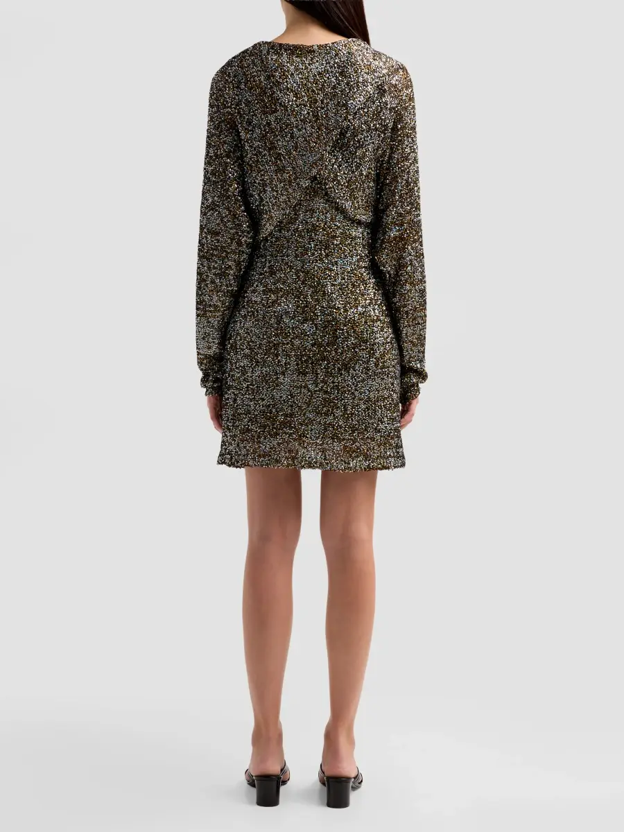 Alberta Ferretti Women's Embellished Draped Mini Dress | Thumbnail 3 Alberta Ferretti Women's Embellished Draped Mini Dress | Thumbnail 3