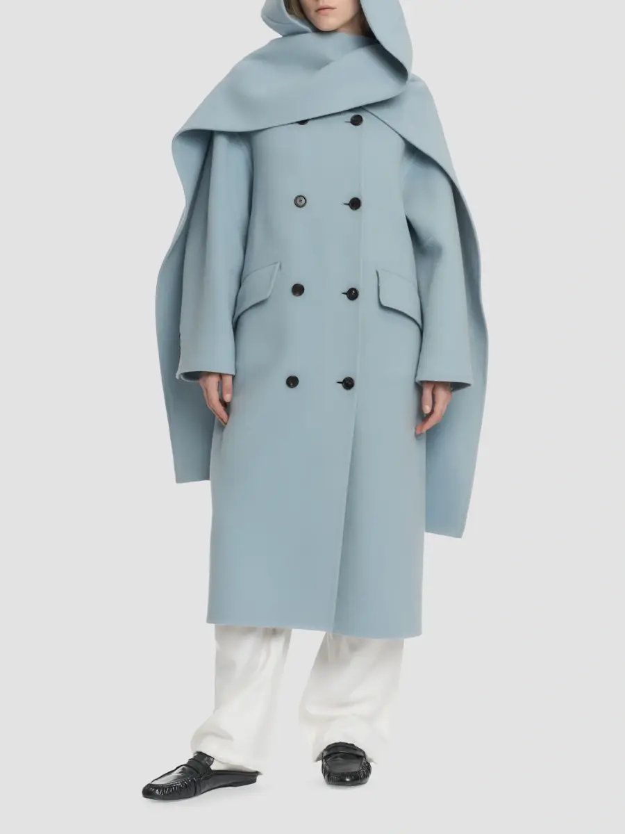 Malo Women's Hooded Wool-Cashmere Overcoat | Thumbnail 3