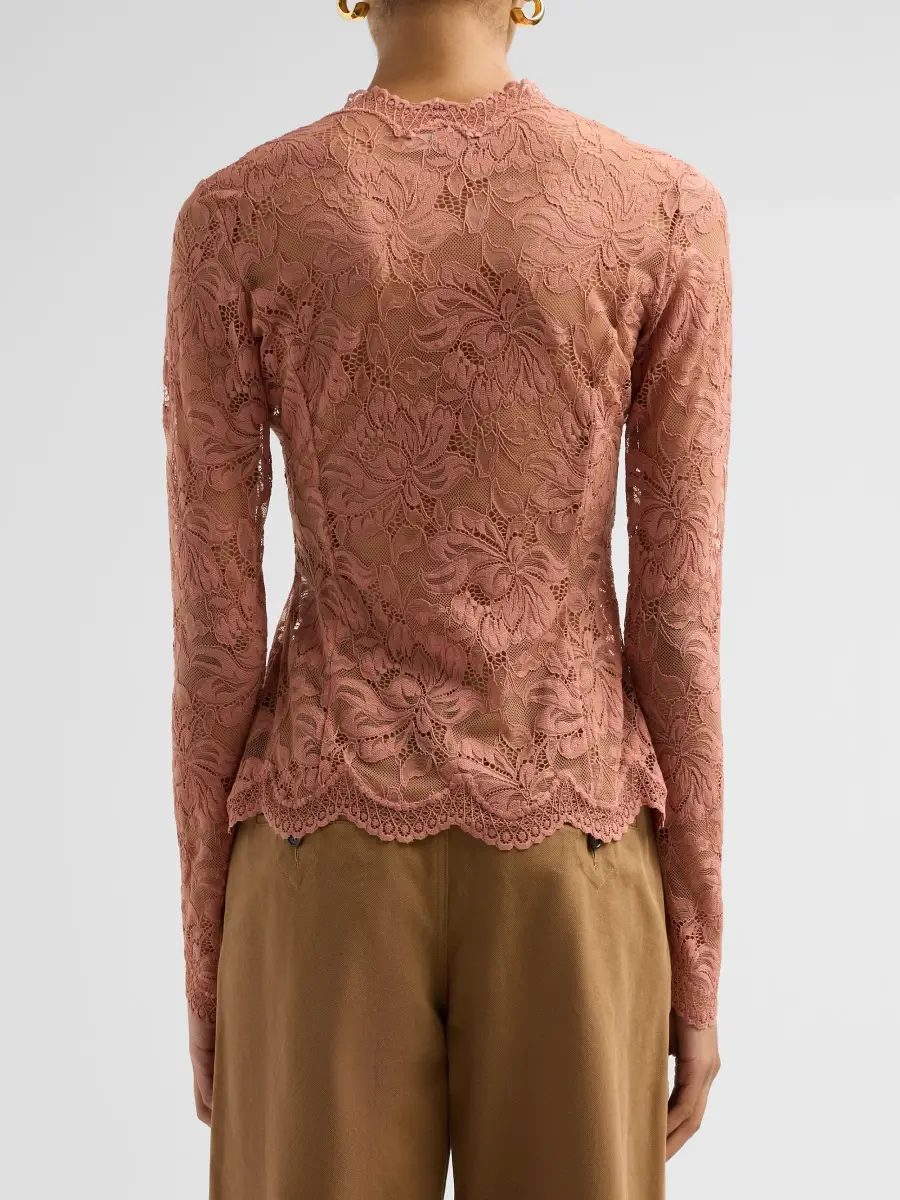 Rabanne Women's Haut Lace-Trimmed Blouse | Thumbnail 3 Rabanne Women's Haut Lace-Trimmed Blouse | Thumbnail 3