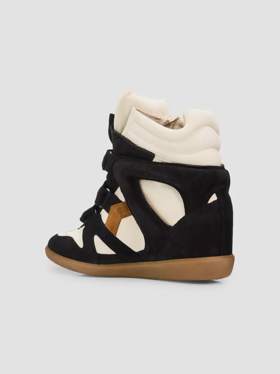 Isabel Marant Women's Bekett Suede-Velvet High-Top Sneakers | Thumbnail 4 Isabel Marant Women's Bekett Suede-Velvet High-Top Sneakers | Thumbnail 4
