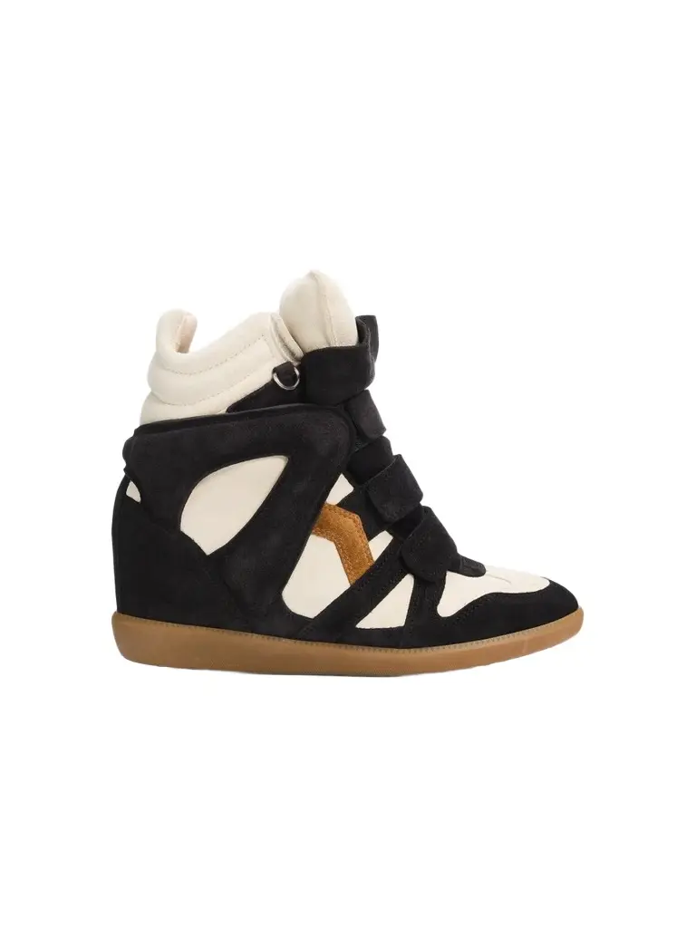 Isabel Marant Women's Bekett Suede-Velvet High-Top Sneakers