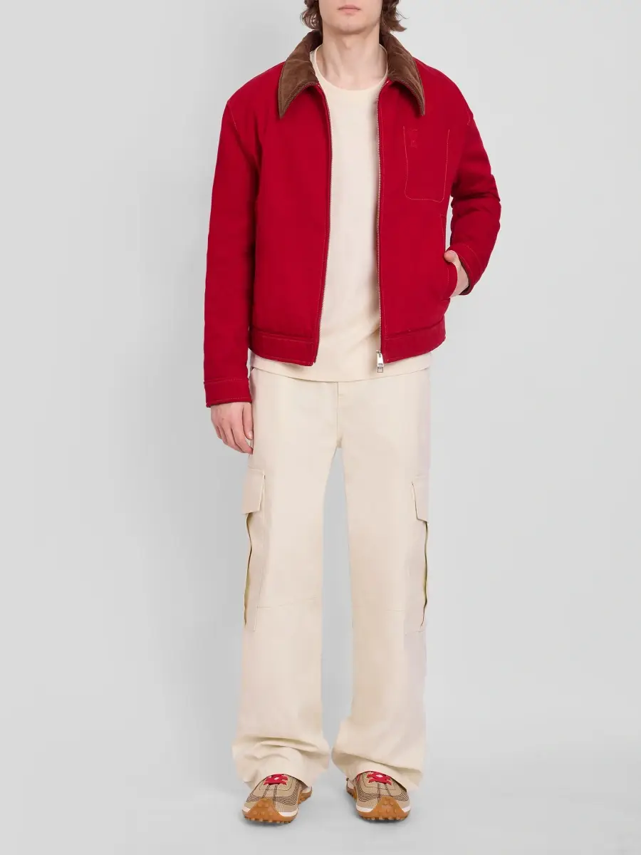 AMI PARIS Men's Ami De Coeur Velvet Collar Jacket | Thumbnail 2 AMI PARIS Men's Ami De Coeur Velvet Collar Jacket | Thumbnail 2