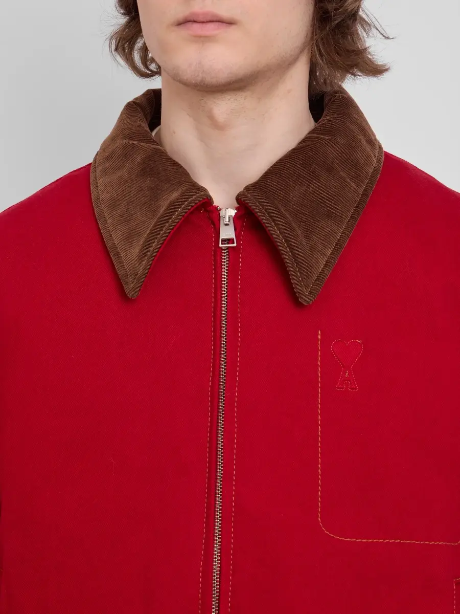 AMI PARIS Men's Ami De Coeur Velvet Collar Jacket | Thumbnail 5 AMI PARIS Men's Ami De Coeur Velvet Collar Jacket | Thumbnail 5