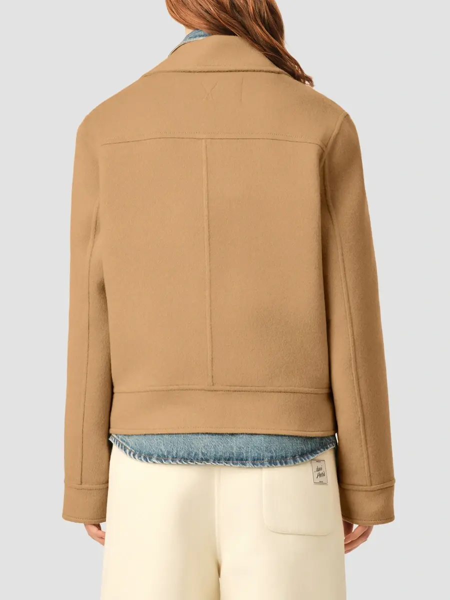 AMI PARIS Women's Wool-Cashmere Boxy Jacket | Thumbnail 3 AMI PARIS Women's Wool-Cashmere Boxy Jacket | Thumbnail 3