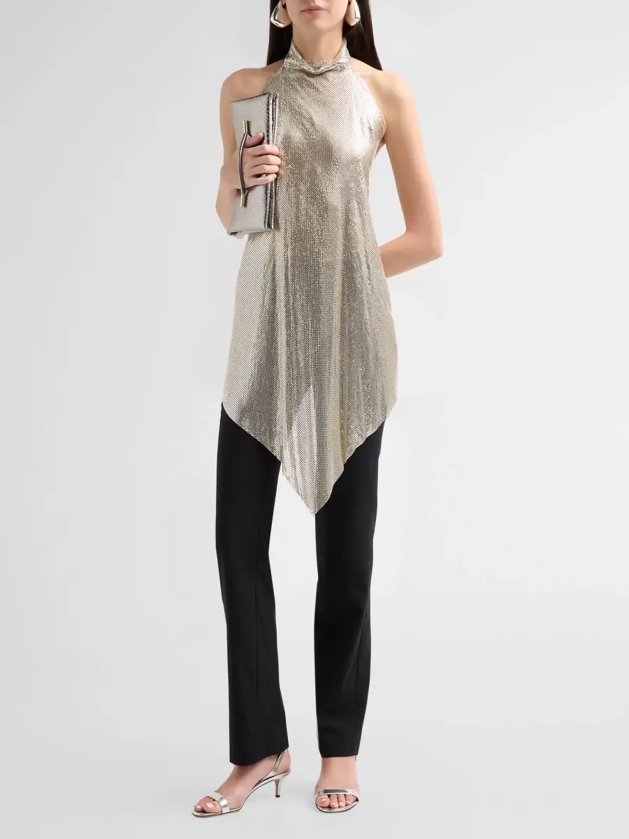 Stella McCartney Women's Chainmail Halterneck Top | Thumbnail 2 Stella McCartney Women's Chainmail Halterneck Top | Thumbnail 2