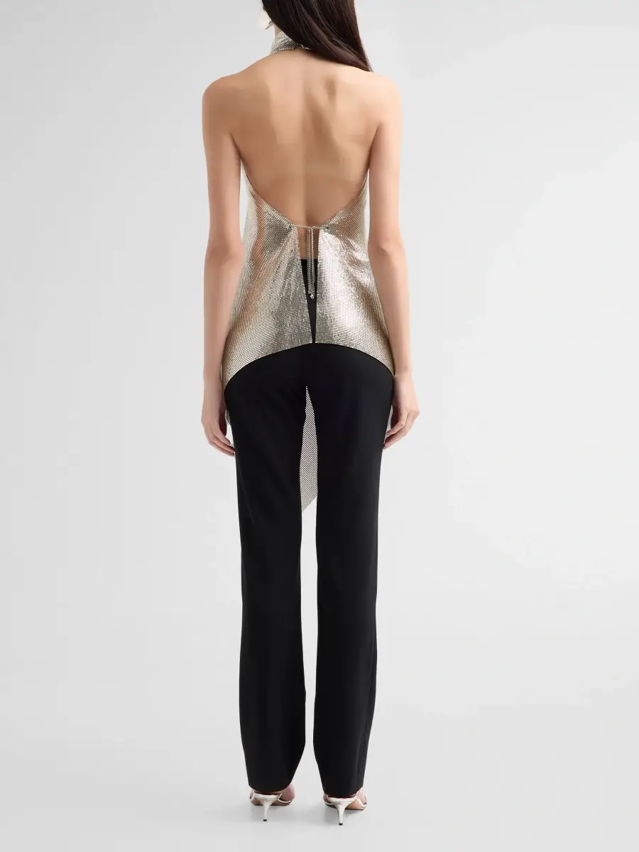 Stella McCartney Women's Chainmail Halterneck Top | Thumbnail 3 Stella McCartney Women's Chainmail Halterneck Top | Thumbnail 3