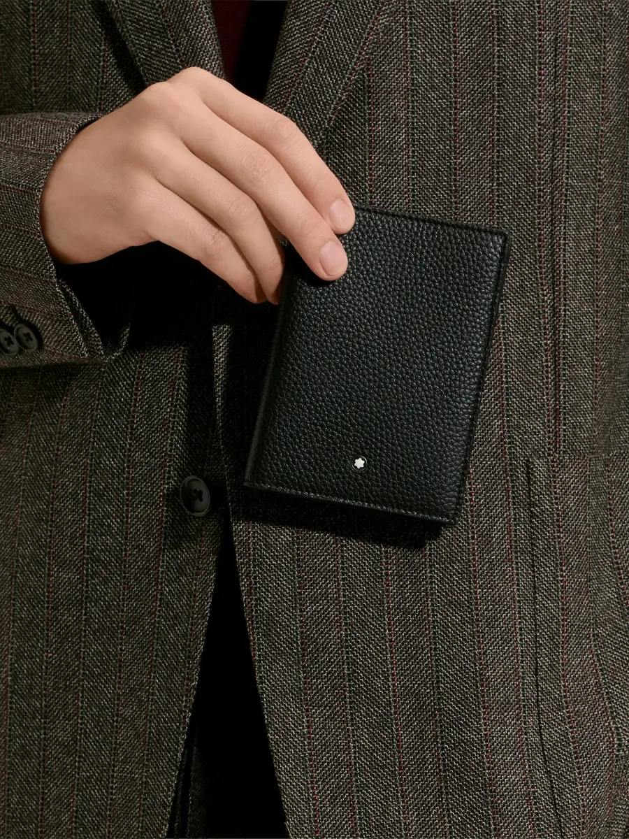 Montblanc Men's Leather Bifold Passport Holder | Thumbnail 2 Montblanc Men's Leather Bifold Passport Holder | Thumbnail 2