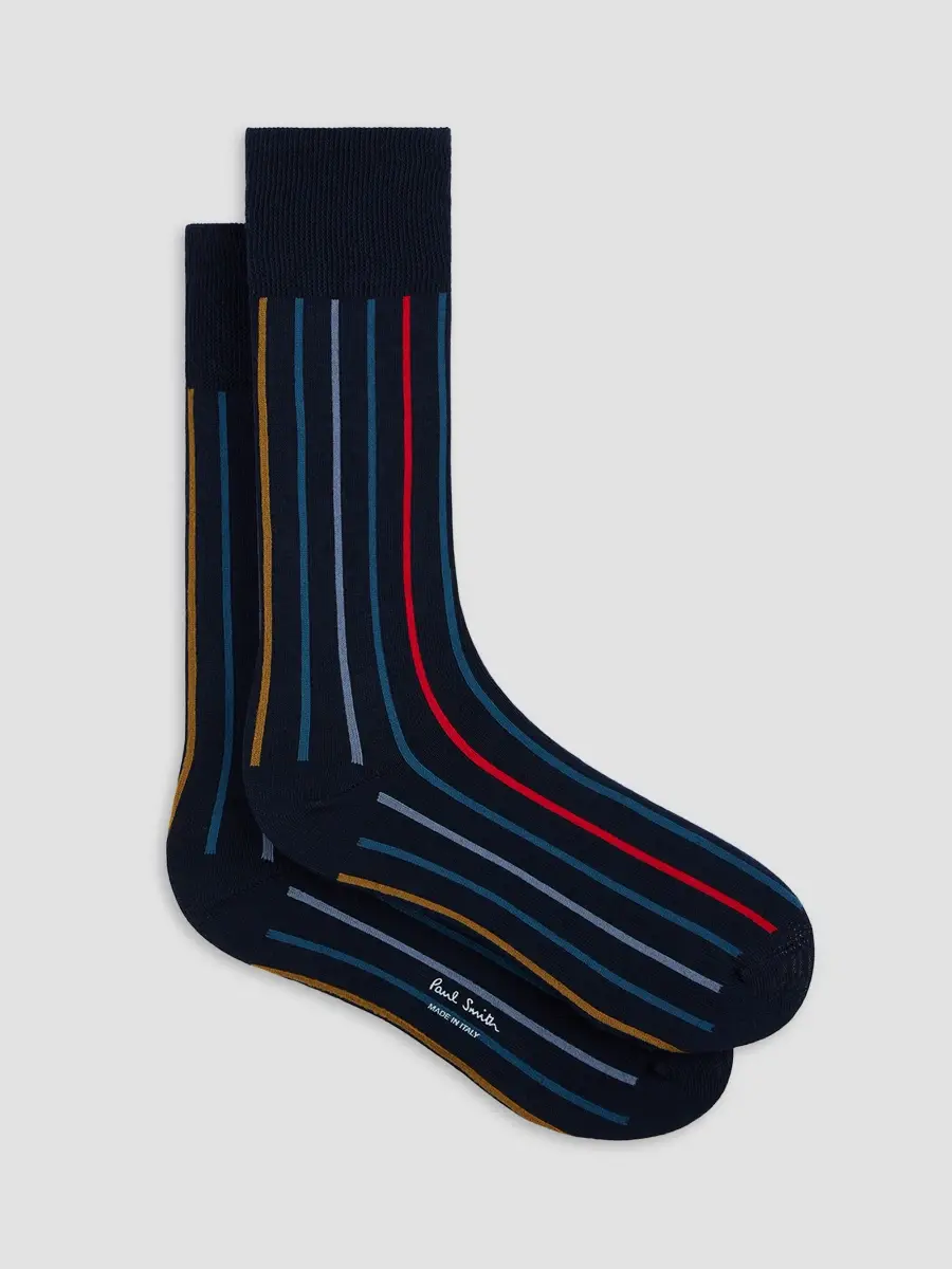 Paul Smith Men's 3-Pack Striped Cotton-Blend Socks | Thumbnail 2 Paul Smith Men's 3-Pack Striped Cotton-Blend Socks | Thumbnail 2