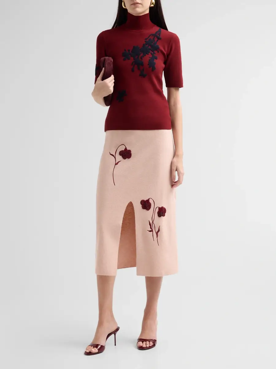 Erdem Women's Floral-Embroidered Knit Top | Thumbnail 2 Erdem Women's Floral-Embroidered Knit Top | Thumbnail 2