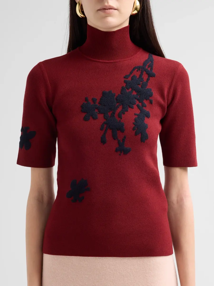 Erdem Women's Floral-Embroidered Knit Top | Thumbnail 5 Erdem Women's Floral-Embroidered Knit Top | Thumbnail 5