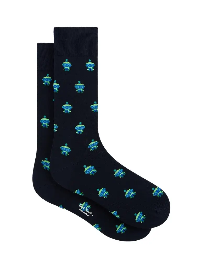 Paul Smith Men's 3-Pack Printed Cotton-Blend Socks