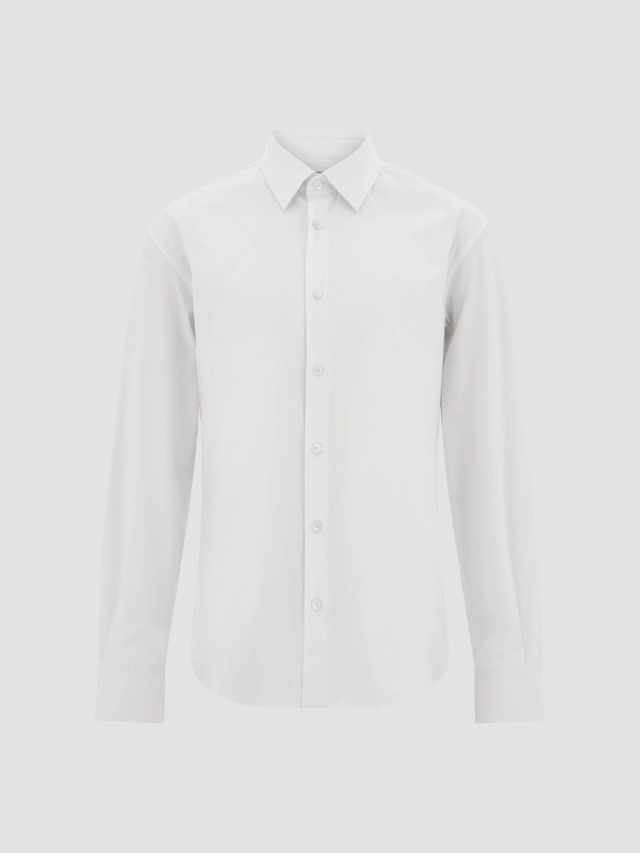 Ferragamo Men's Micro-Print Cotton Shirt