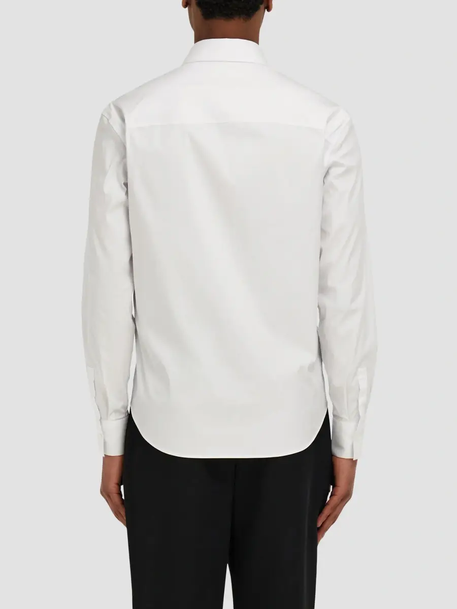 Ferragamo Men's Micro-Print Cotton Shirt | Thumbnail 3 Ferragamo Men's Micro-Print Cotton Shirt | Thumbnail 3