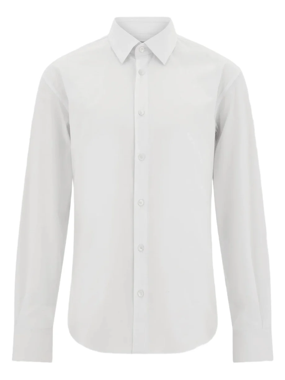 Ferragamo Men's Micro-Print Cotton Shirt