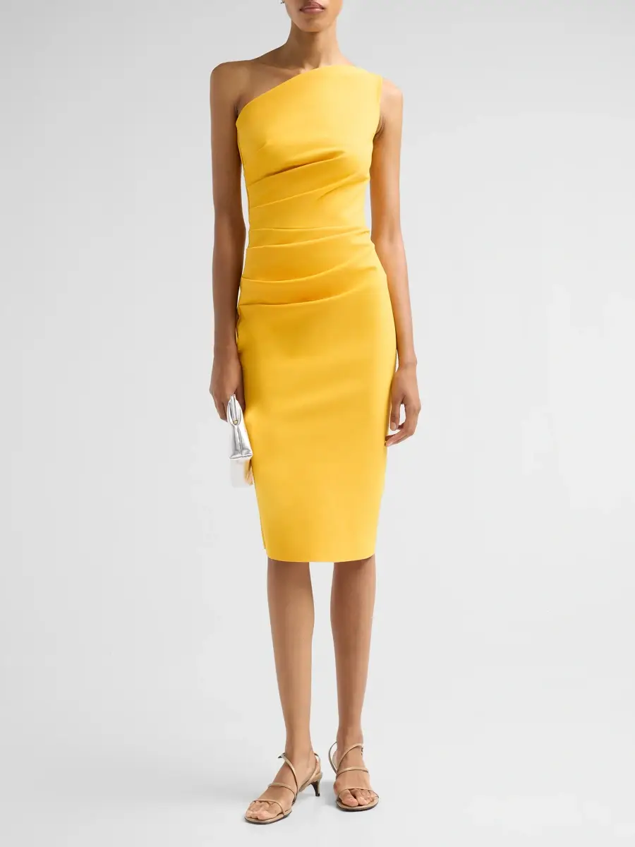 Chiara Boni La Petite Robe Women's Angelina One-Shoulder Cocktail Dress | Thumbnail 2 Chiara Boni La Petite Robe Women's Angelina One-Shoulder Cocktail Dress | Thumbnail 2