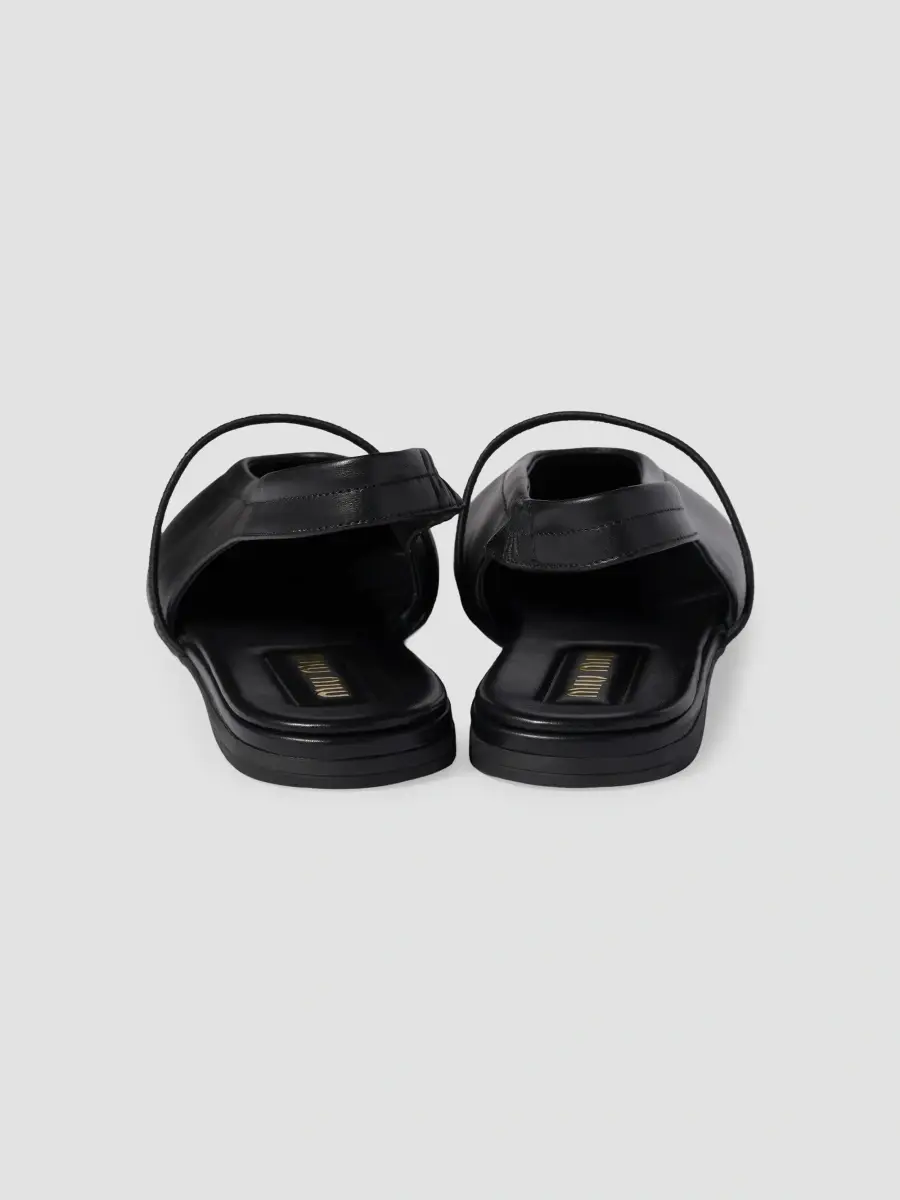 Miu Miu Women's Leather Slingback Ballerinas | Thumbnail 3 Miu Miu Women's Leather Slingback Ballerinas | Thumbnail 3
