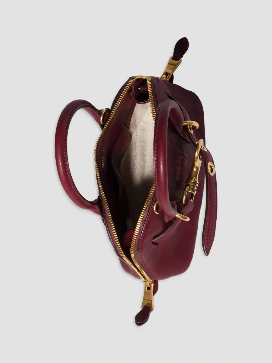 Miu Miu Women's Aventure Mini Nappa Leather Top Handle Bag | Thumbnail 6 Miu Miu Women's Aventure Mini Nappa Leather Top Handle Bag | Thumbnail 6