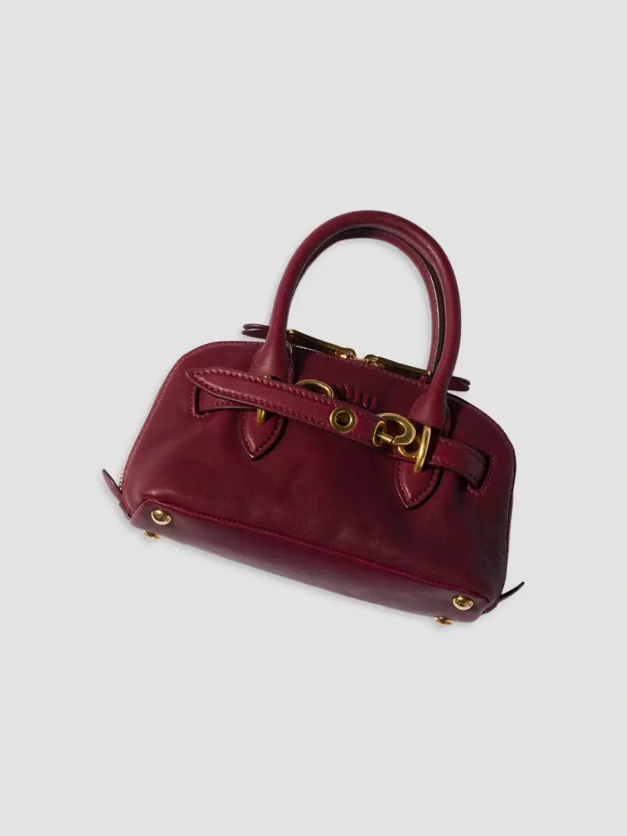 Miu Miu Women's Aventure Mini Nappa Leather Top Handle Bag | Thumbnail 7 Miu Miu Women's Aventure Mini Nappa Leather Top Handle Bag | Thumbnail 7
