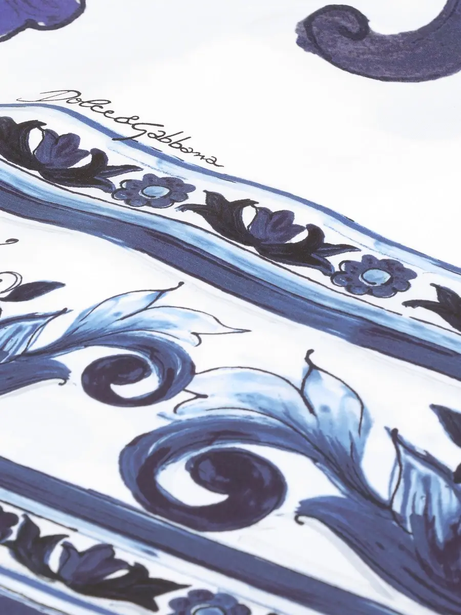 Dolce & Gabbana Blue Mediterraneo Fitted Sheet | Thumbnail 3 Dolce & Gabbana Blue Mediterraneo Fitted Sheet | Thumbnail 3