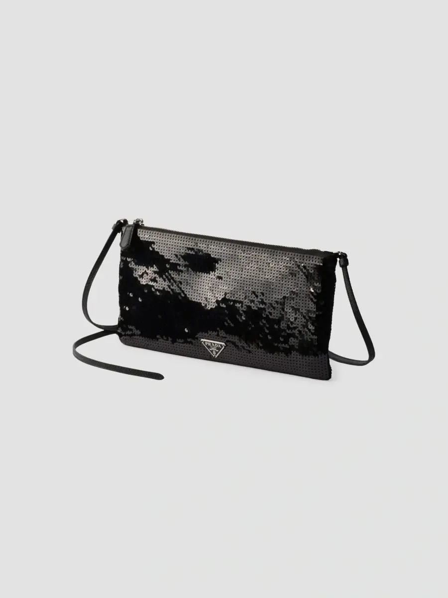 Prada Women's Small Satin and Sequin Shoulder Bag | Thumbnail 2 Prada Women's Small Satin and Sequin Shoulder Bag | Thumbnail 2