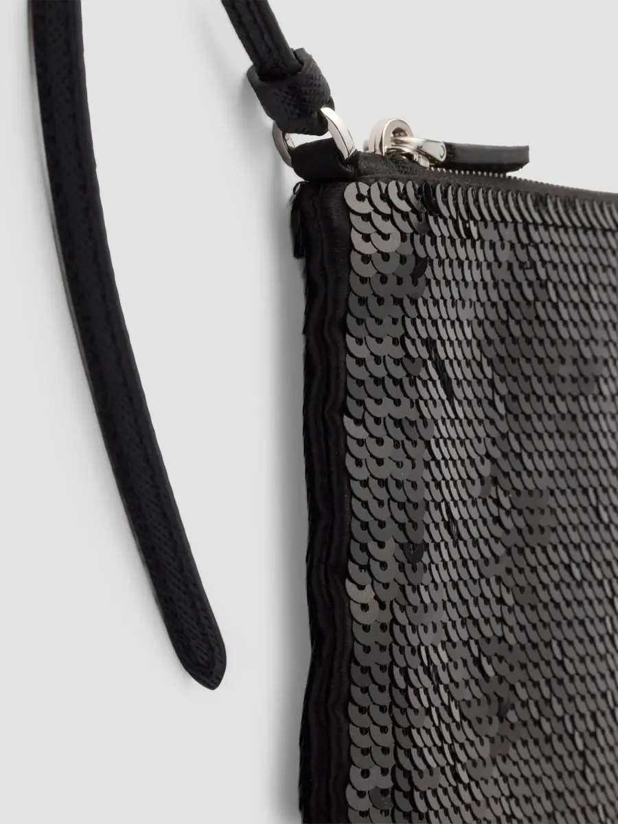 Prada Women's Small Satin and Sequin Shoulder Bag | Thumbnail 4 Prada Women's Small Satin and Sequin Shoulder Bag | Thumbnail 4