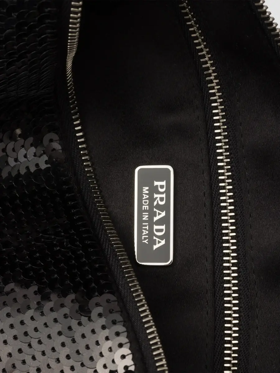 Prada Women's Small Satin and Sequin Shoulder Bag | Thumbnail 6 Prada Women's Small Satin and Sequin Shoulder Bag | Thumbnail 6
