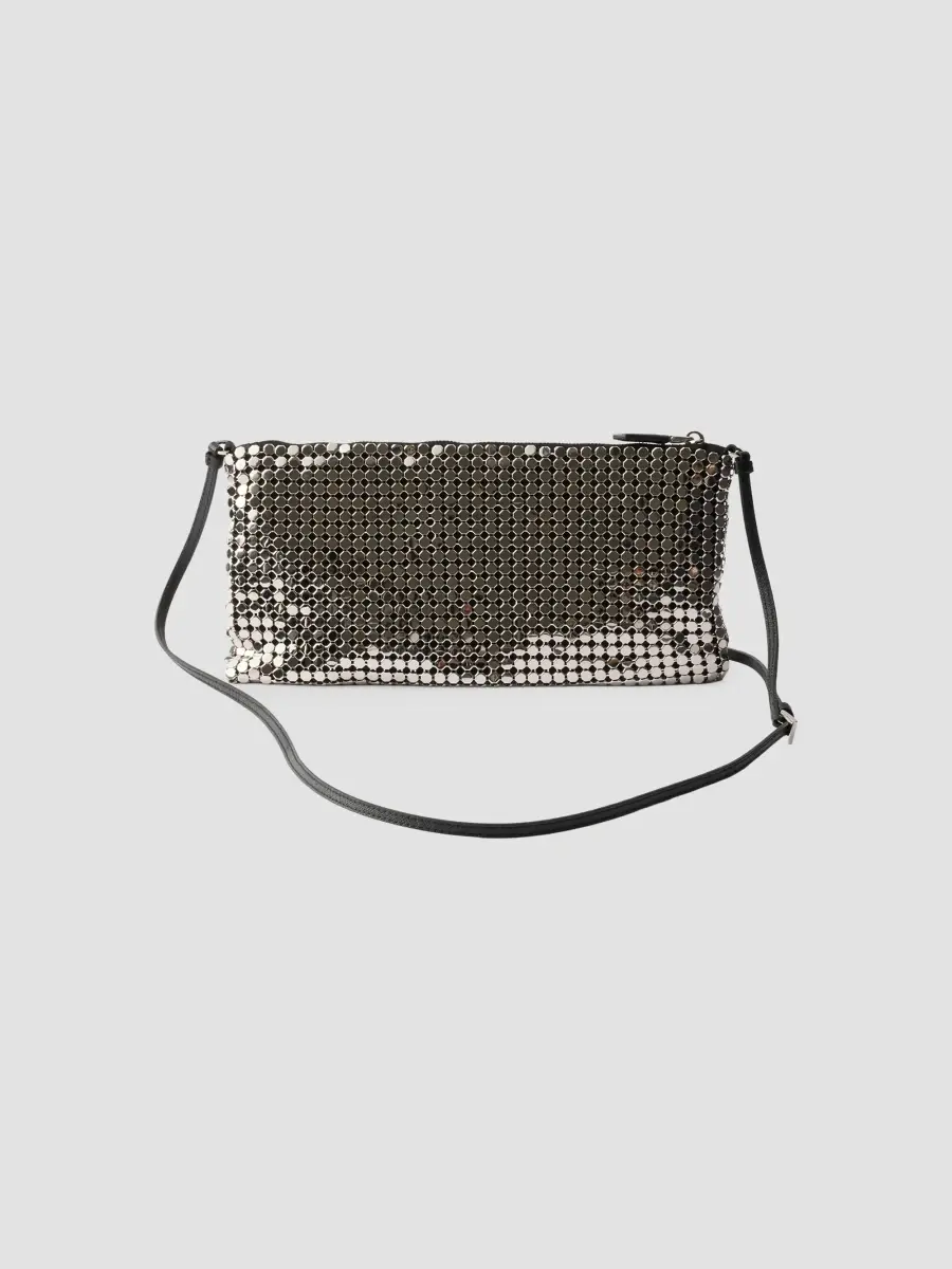 Prada Women's Small Satin and Metal Mesh Shoulder Bag | Thumbnail 3 Prada Women's Small Satin and Metal Mesh Shoulder Bag | Thumbnail 3