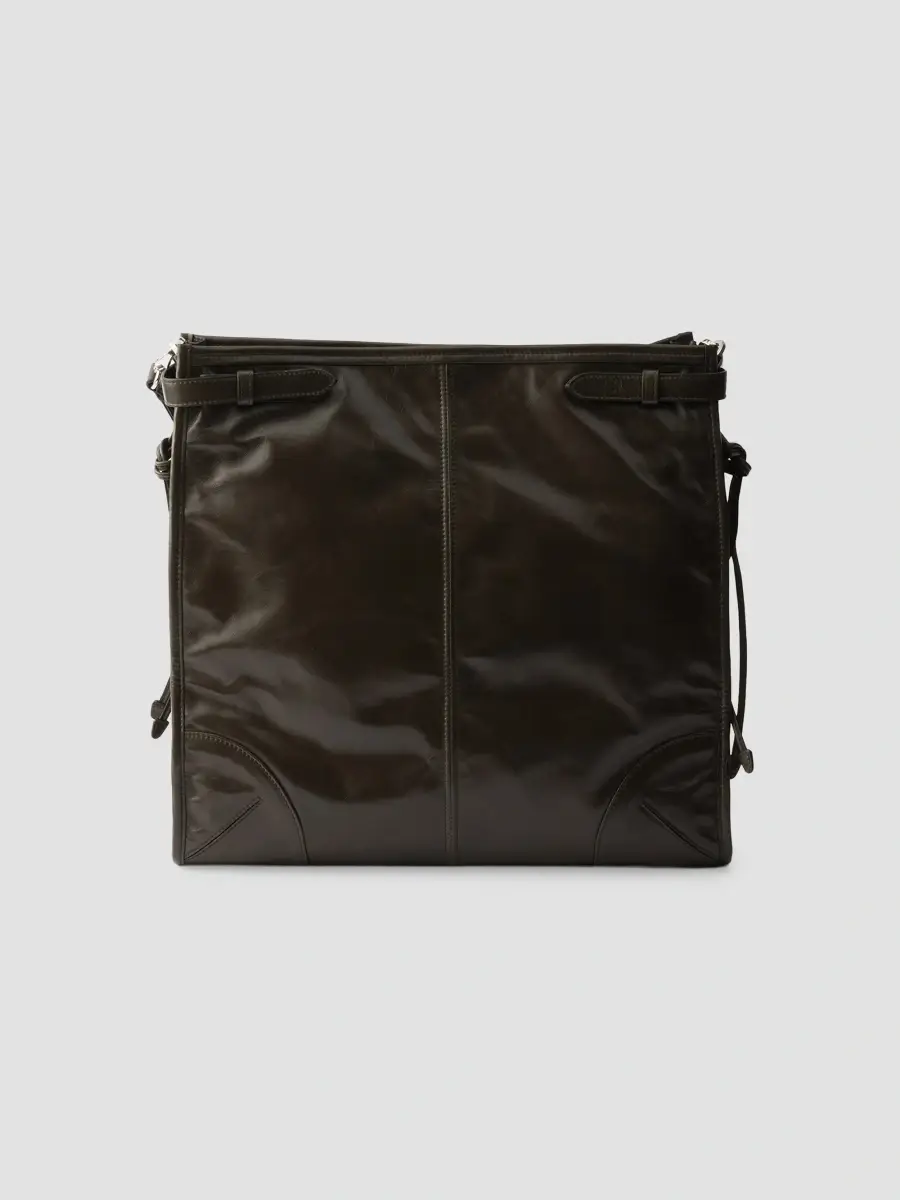 Prada Men's Bonnie Leather Shoulder Bag | Thumbnail 5 Prada Men's Bonnie Leather Shoulder Bag | Thumbnail 5
