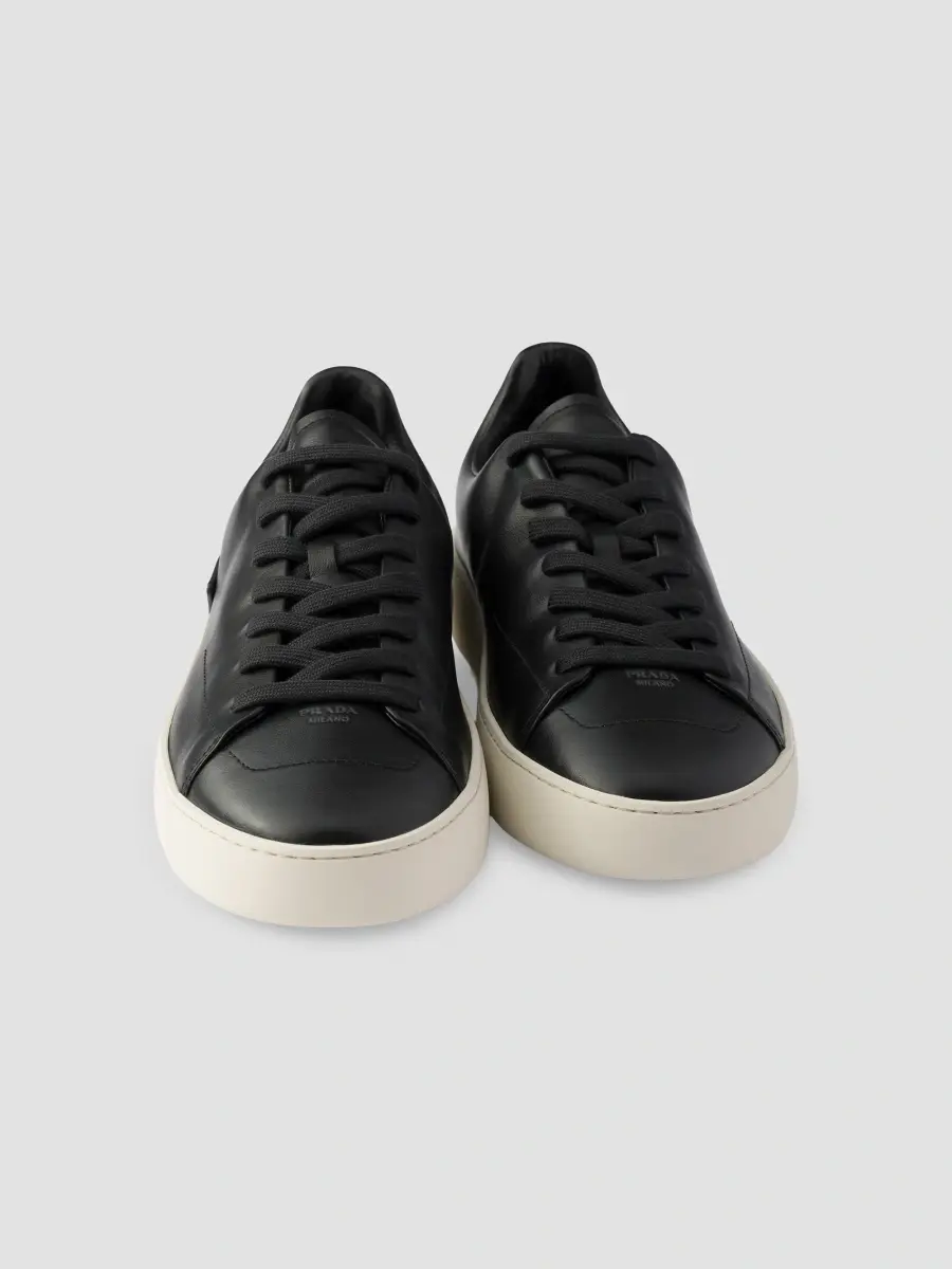 Prada Men's Court Leather Sneakers | Thumbnail 4 Prada Men's Court Leather Sneakers | Thumbnail 4