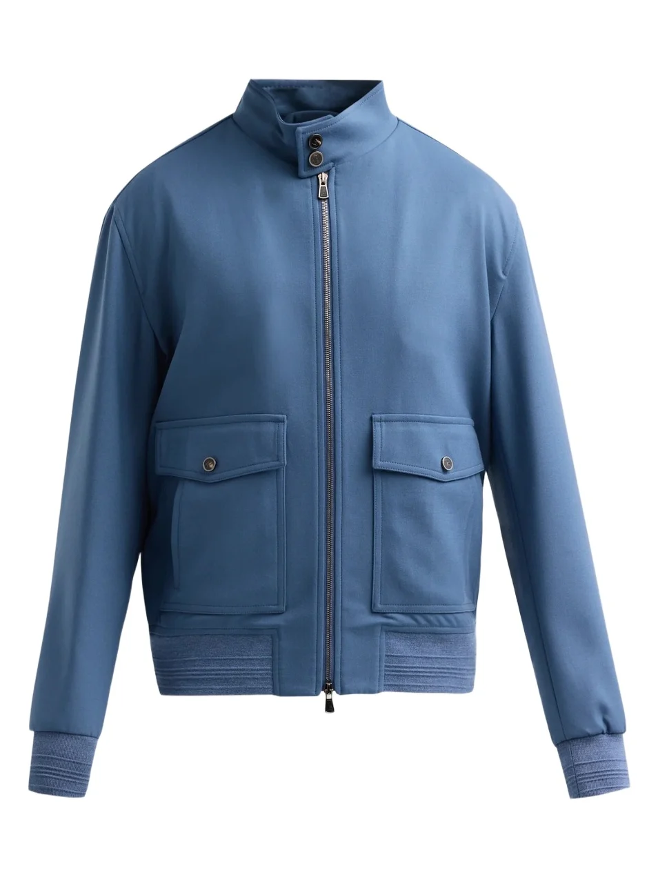 Isaia Men's Wool-Blend Bomber Jacket