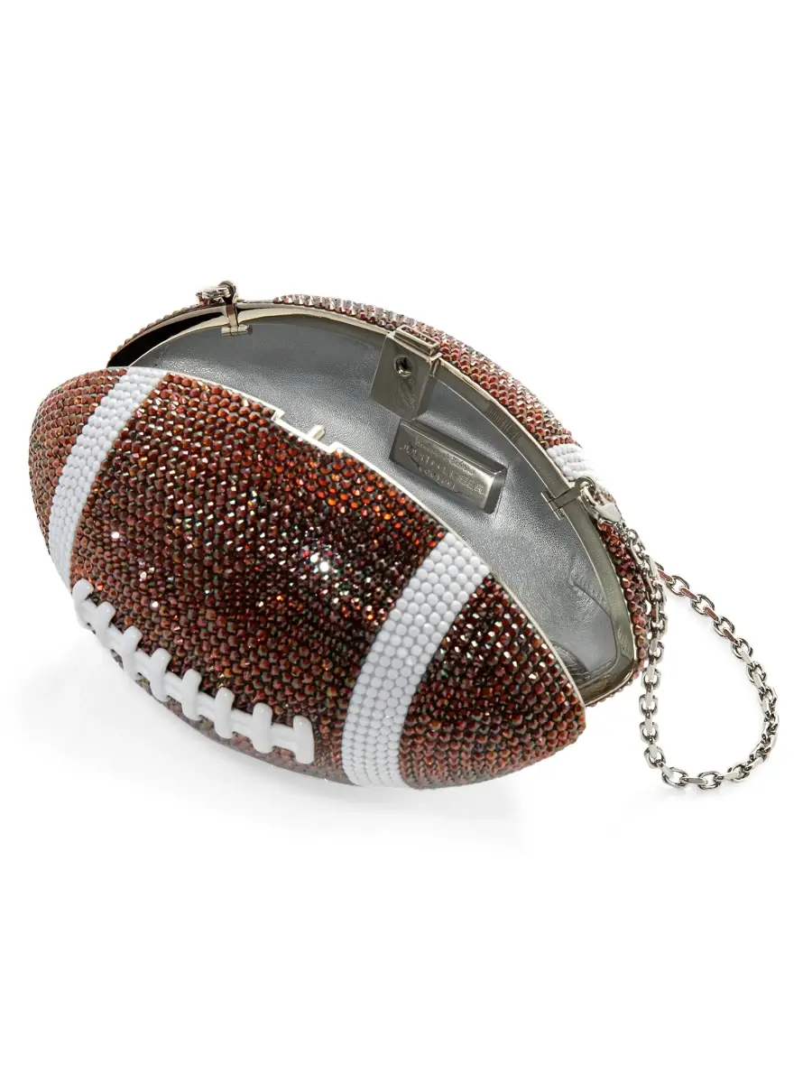 Judith Leiber Couture Women's Game Day Football Pigskin Crystal Clutch | Thumbnail 3 Judith Leiber Couture Women's Game Day Football Pigskin Crystal Clutch | Thumbnail 3