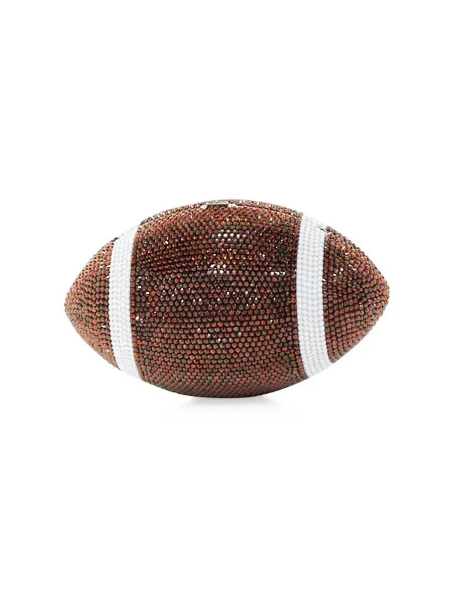 Judith Leiber Couture Women's Game Day Football Pigskin Crystal Clutch | Thumbnail 4 Judith Leiber Couture Women's Game Day Football Pigskin Crystal Clutch | Thumbnail 4