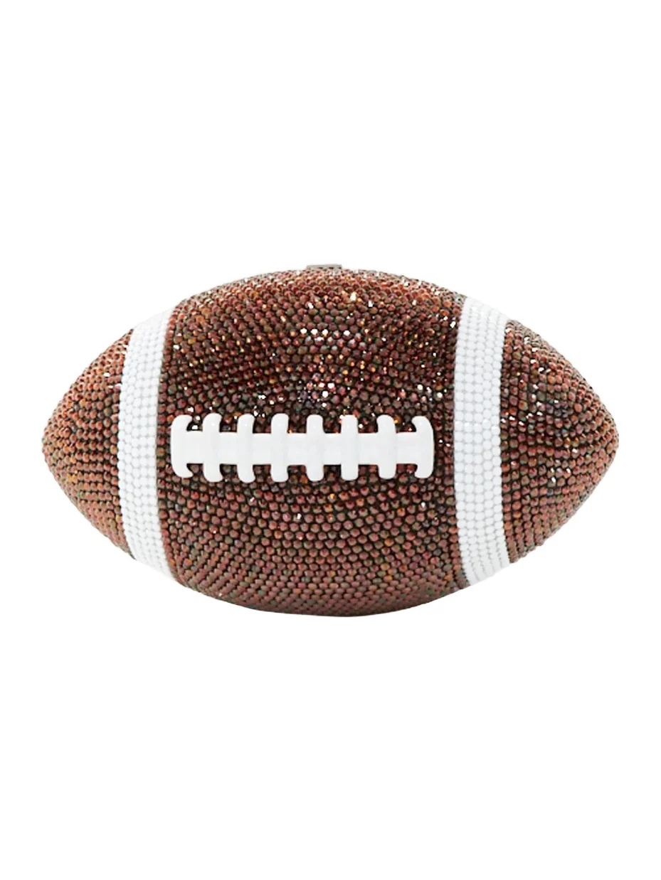 Judith Leiber Couture Women's Game Day Football Pigskin Crystal Clutch