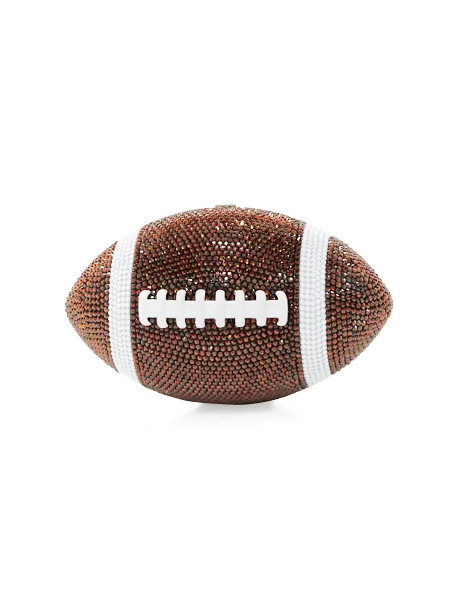 Judith Leiber Couture Women's Game Day Football Pigskin Crystal Clutch