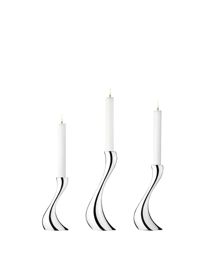 Georg Jensen Cobra Candleholders, 3-Piece Set