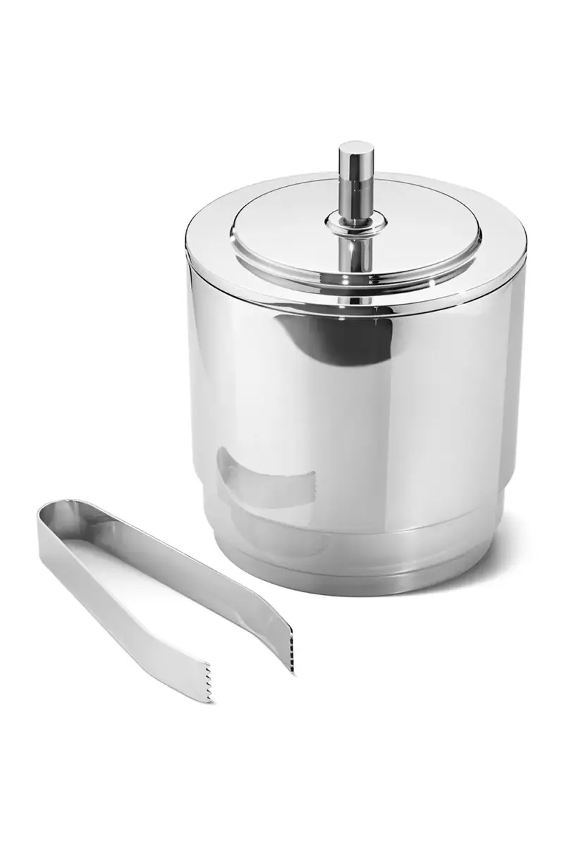 Georg Jensen Manhattan Ice Bucket w/ Tongs | Thumbnail 2